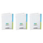 Cahiers duo polypro 17x22cm 90g 96p grands carreaux incolore - conquerant