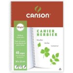 Cahier herbier - canson - 240 x 320 mm - 48 pages - 180g - intercalaires de schage