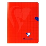 Cahier - clairefontaine - mimesys - 17 x 22 cm - 96 pages - 90g s�y�s rouge