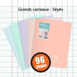 Cahier - 24x32(cm) - grands carreaux - 96 pages - couverture en polypro - sans spirale - clairefontaine ... Cahier - 24x32(cm) - grands carreaux - 96 pages - couverture en polypro - sans spirale - clairefontaine ...