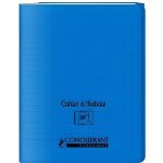 Cahier  rabats - conquerant classique - 24x32 cm - 96 pages - polypro - grands carreaux sys