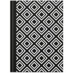 Cahier - rnk verlag - black et white rhombus - a5 - 192 pages - papier pointill�