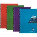 Cahier � spirales a5 - vetobiol - 180 pages lign�es - pages micro - perfor�es - 15x21 cm - lot de 4 - ...