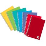 Cahier � spirales lat�rales blasetti one color - format a4 - lign�e 1r - papier 80g