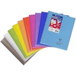 Cahier � spirale - vetobiol - 17x22 cm - 160 pages - grands carreaux - papier blanc 90 g - couverture ...