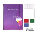 Cahier travaux pratiques - clairefontaine - 96p - séyès + uni - 17x22 - divers coloris Cahier travaux pratiques - clairefontaine - 96p - séyès + uni - 17x22 - divers coloris