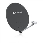 Cahors parabole gris fibre multisatellite avec support bisat g2 sans lnb