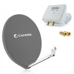 Cahors parabole satellite fibre composite gris anthracite smc 80cm + lnb monobloc twin opticum 01db Cahors parabole satellite fibre composite gris anthracite smc 80cm + lnb monobloc twin opticum 01db