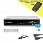 Offre: cahors rcepteur tv satellite hd + carte fransat pc6 + cble hdmi + cble 12v + tlcommande universell ...