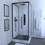 Caillebotis en bois composite gris pour cabine carre - dimensions 80 x 76 x 3. 2 cm