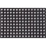 Caillebotis caoutchouc - noir - haute qualit (60 cm x 80 cm paisseur 23 mm)