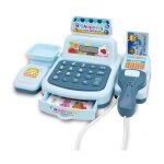 Caisse enregistreuse de jouet pour enfants avec scanner calculatrice relle et sons cadeau anniversaire ...
