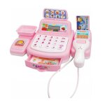 Caisse enregistreuse de jouet pour enfants avec scanner calculatrice r�elle et sons cadeau anniversaire ...