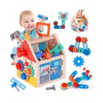 Caisse  outils jouet - bois - tabli enfant - 32 pices - mixte - 3 ans et plus