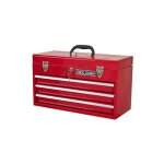 Caisse � outils m�tallique 203 avec 3 tiroirs int�rieur prot�g� fermoirs m�talliques et serrure portable ...