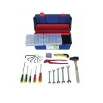 Caisse � outils - outifrance - 22 pi�ces - dimensions : 400 x 200 x 180 mm - mati�re : plastique