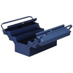 Caisse  outils en tle dacier - allit - 4 compartiments - peinture  effet martel