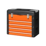 Caisse � outils vide en acier avec 4 tiroirs mini bo�te et compartiment sup�rieur 497x253x407 cm orange ...