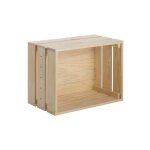 Calicosy - caisse en pin massif empilable - l512 x h28 cm - bois clair
