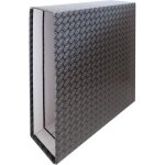 Caissette classeur a4 - elba - elba 100 - noir - carton microcanal double plastifi - 21 x 297 cm
