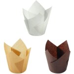 Moules  muffins - non spcifi - tulipe - 150 pices - 5 cm - rsistants  la chaleur et  leau
