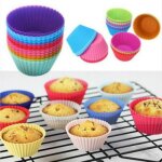 Caissettes À cupcakes en silicone (set de 24) moule en silicone pour muffins cupcakes gâteau rond et ... Caissettes À cupcakes en silicone (set de 24) moule en silicone pour muffins cupcakes gâteau rond et ...