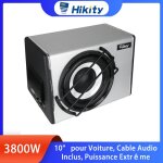 Caisson de basses actif 10 3800w pour voiture c�ble audio inclus puissance extr�me