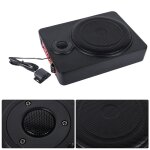 Caisson de basses actif 600w ultra - plat pour si�ge auto c�ble audio inclus