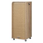Caisson de bureau chne 3 tiroirs 3 niches mobile serrure 472 x 1076 x 47 cm - chne naturel - l 47. ...