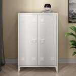 Caisson de bureau mtallique orip  2 portes 110 x 75 x 33 cm blanc