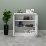 Caisson de bureau molise verrouillable � 2 portes 90 x 40 x 90 cm gris clair