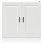 Caisson de cuisine blanc - lemon� meuble bas pour �vier porto - blanc - 80x46x815cm - bois ing�nierie ...