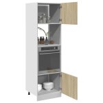 Caisson de cuisine brun - lemon� meuble micro - ondes - vitrine de cuisine - lyon - avec rangement - ...