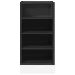 Caisson de cuisine noir - lemon� meuble bas de cuisine - armoire � vitrine - riga noir 40x445x815cm - ...