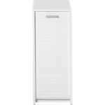 Caisson de rangement blanc � rideau - blanc - l 29. 3 x l 48 x h 72. 1 cm