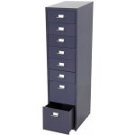 Caisson  roulettes - boston - t851 - 8 tiroirs - gris fonc