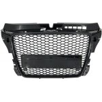 Calandre pour audi a3 8p facelift rs design honeycomb noir brillant couvertures pdc