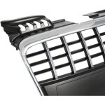 Calandre avant pour audi a4 b7 04 - 08 look sport chrome et noir - 32069733
