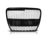 Calandre avant pour audi a6 c6 look sport de 04 / 2004 a 2008 noir brillant - 31771247