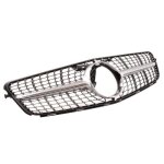 Calandre diamant mercedes classe c w204 gris silver et chrome