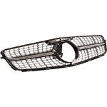Calandre diamant mercedes classe c w204 noir brillant et chrome