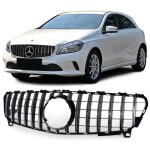 Calandre look gt noir et chrome mercedes classe a w176 phase 2 de 08 / 2015 a 2018
