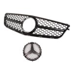 Calandre mercedes classe c w204 noir brillant look c63 amg