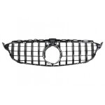 Calandre pour mercedes classe c w205 s205 a205 c205 facelift 19 + noir