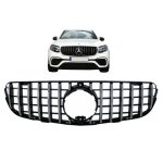 Calandre pour mercedes glc x253 c253 15 - 18 gt r look panamericana chrome