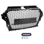 Calandre noir brillant look rs3 pour audi a3 8v phase 1 de 04 / 2012 a 04 / 2016 Calandre noir brillant look rs3 pour audi a3 8v phase 1 de 04 / 2012 a 04 / 2016