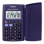 Calculatrice - casio - hl 820 ver indigo - violet - ecran tr�s contrast� - pile