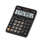 Calculatrice de poche - dual power - dx - 12b - 12 chiffres - grand cran inclin - noir
