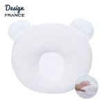 Cale t�te b�b� ptit panda - 0 - 6 mois - respirant - luttre contre plagioc�phalie - 21x19cm blanc
