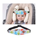 Cale tete enfant voiture - - rglable - protger cou / epaules - blanc - bb